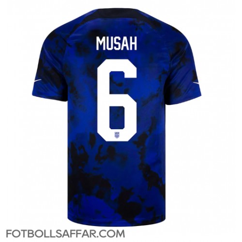 Förenta staterna Yunus Musah #6 Bortatröja VM 2022 Kortärmad